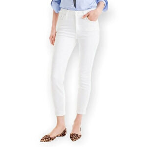 J. Crew White  Lookout High Rise Crop Jeans